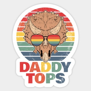 Daddytops Papa Triceratops Sticker